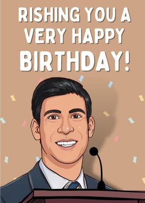 Rishing You A Very Happy Birthday Card