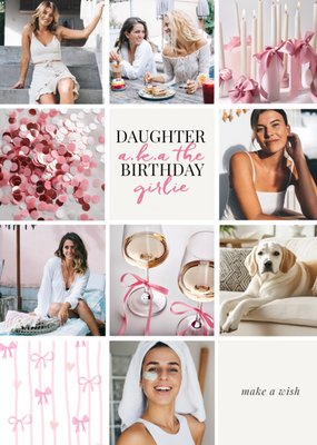 Daughter A.K.A The Birthday Girlie Photo Upload Card